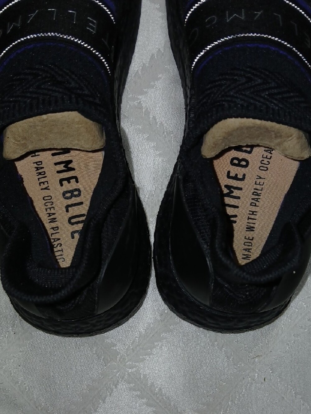 Adidas by Stella McCartney Black Slip-On Running Shoes Size 8.5 - Picture 7 of 8